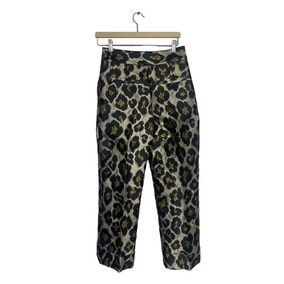 Sezane Leopard Print Damon Trousers - Picture 4 of 7